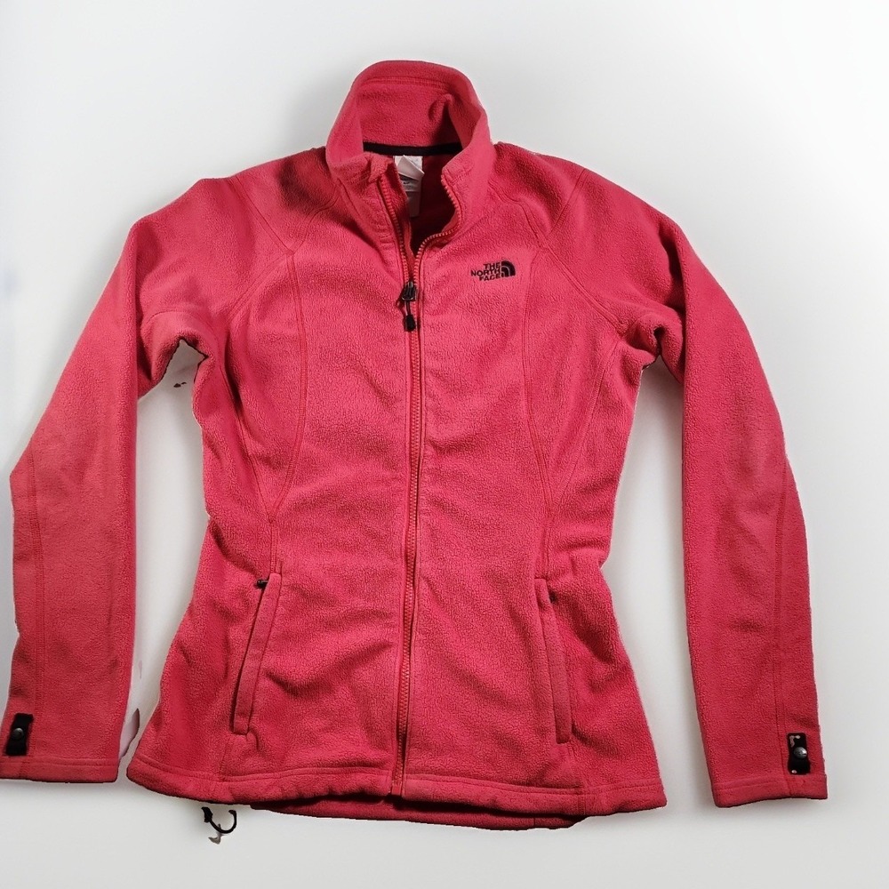 North Face Pullover Fleece Women's Pink Melon Size SM Full Zip Thick